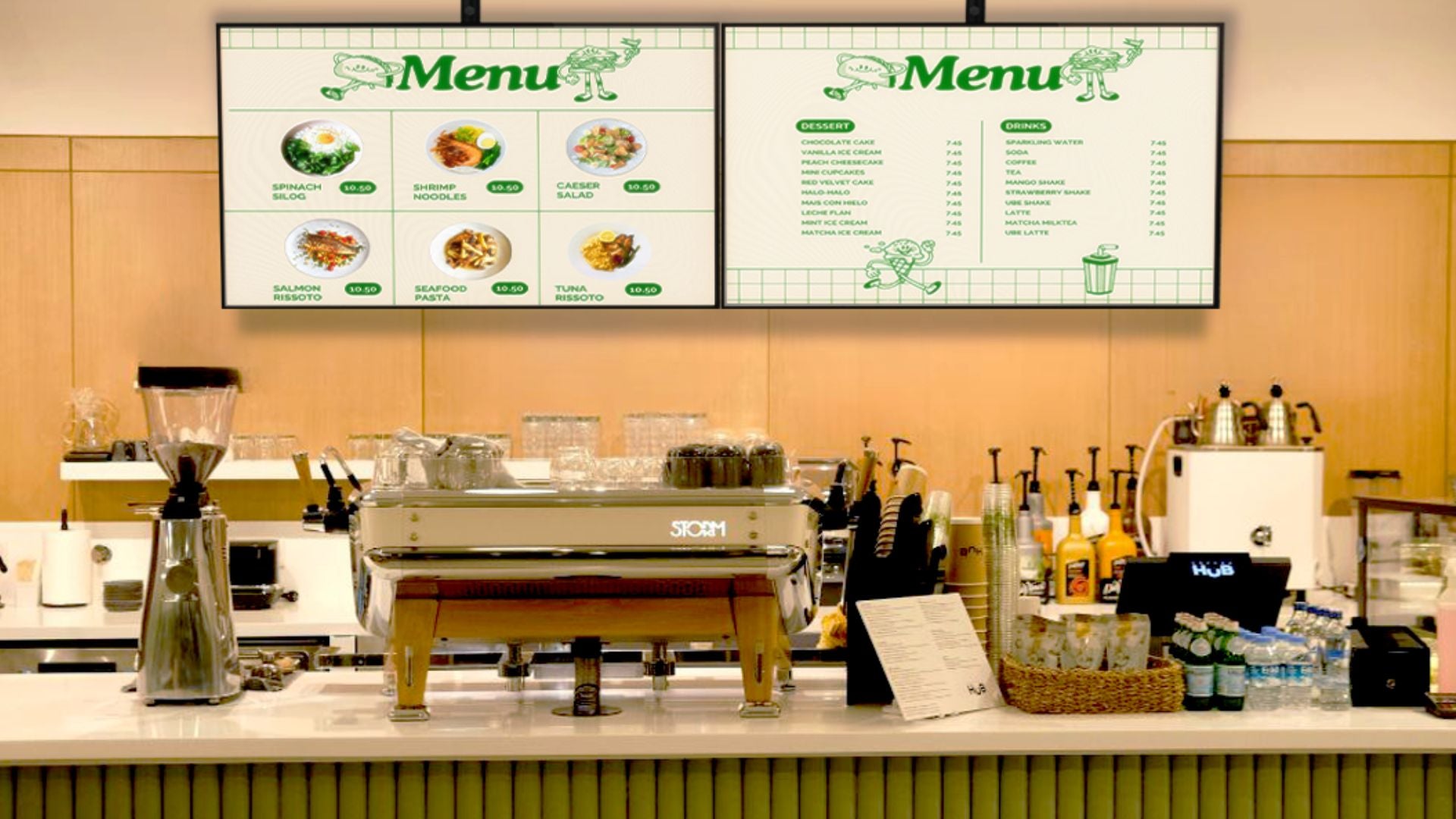 bloomled-digital menu board-visual board-menu board screen-lcd screen-visual display