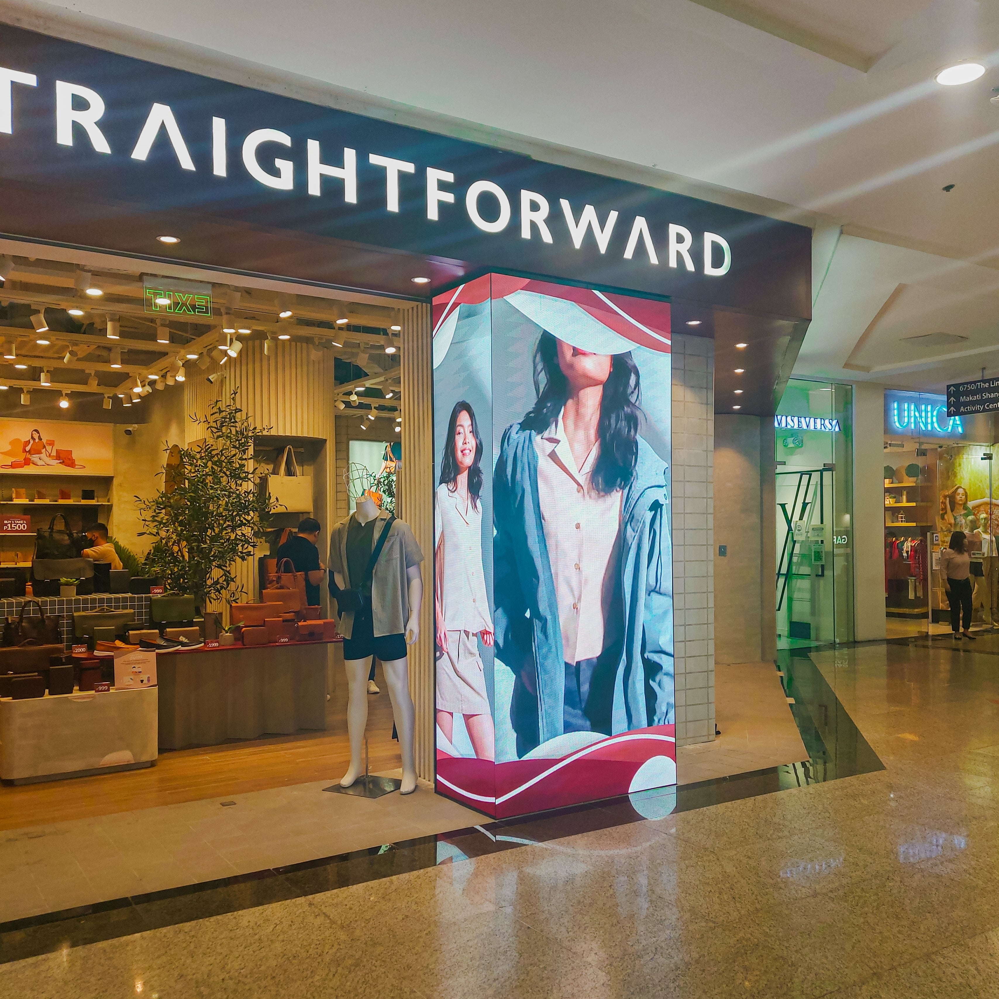 our led projects in a retails space in glorietta